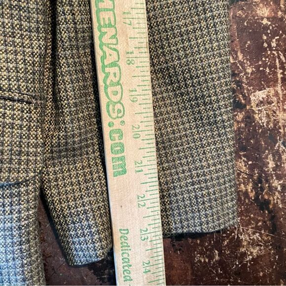 Ermenegildo Zegna 54R Brown Wool Micro Check Hopsack Blazer Sports Coat - Picture 10 of 11